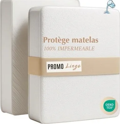 Image de Protège Matelas - PROMO LINGE - Polypropylène - 200 x 140 cm - Blanc