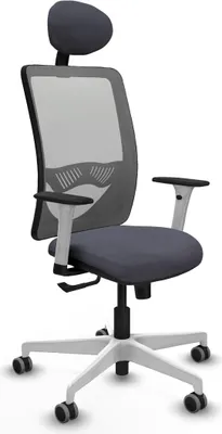 Produktbild von Bürostuhl mit Kopfstütze Zulema Piqueras y Crespo 1B026G1 Dunkelgrau