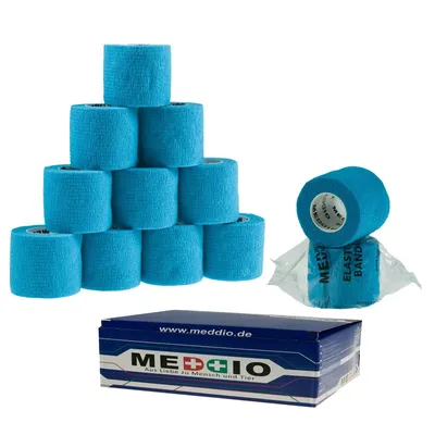 Produktbild von Haftbandagen 12 Stück - Fixierverband selbstklebend Bandage Größe+Farbe wählbar