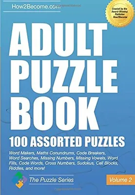Obrázok produktu pre Adult Puzzle Book:100 Assorted Puzzles - Volume 2