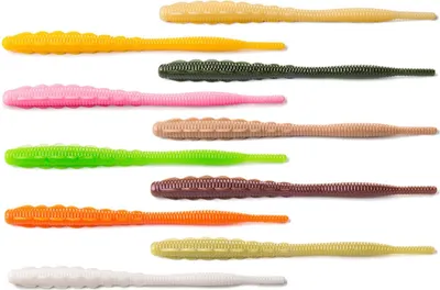 Produktbild von Fishup Scaly Cheese 2,8' 7cm - 10 Gummiwürmer, Fishup Farben:Light Olive