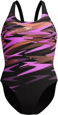 Immagine prodotto di Costume da bagno Speedo Hyperboom Placement Muscleback da donna, colore: nero-rosa, taglia: 40
