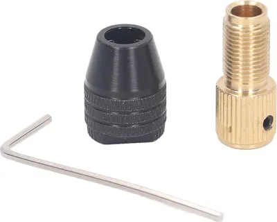 Image de Mandrin à 3 mors, outil rotatif, pince de serrage automatique, rallonge droite, jeu de clés hexagonales, alésage de 2,0 mm