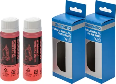 Produktbild von 200ml SHIMANO Hydraulisches Mineral Öl Bremsflüssigkeit für Scheibenbremsen Spar Set