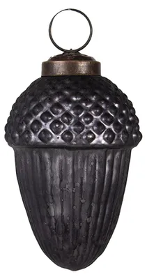Productafbeelding van Clayre & Eef kerstbal, Ø 5x9 cm, grijs, glas