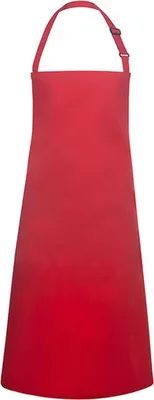 Produktbild von Karlowsky Latzschürze BASIC mit Schnalle 75 x 90 cm unisex Polyester/Baumwollmix Rot