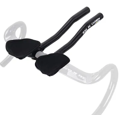 Immagine prodotto di Attacco manubrio in fibra di carbonio per biciclette da triathlon, compatibile con attacco da 3,2 cm