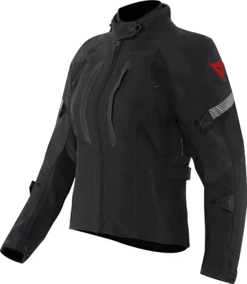 Zdjęcie produktu dla Dainese Mangen Absoluteshell Pro Black wodoodporna damska kurtka motocyklowa z tkaniny, czarna, 38