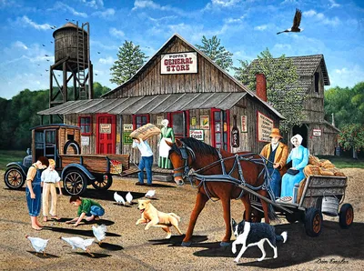 Obrázek produktu pro SunsOut Puzzle Farma Poppas Landhandel - 1000 dílků