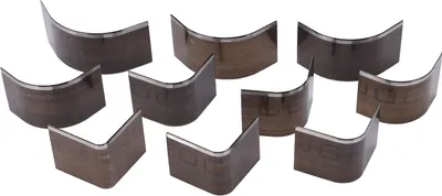Produktbild von 10-teiliges Lederstanzen-Set mit R-Winkel & Bogenform, hochfester Kohlenstoffstahl, verschleißfest & hart, tragbare Lochstanzen für Lederbearbeitung