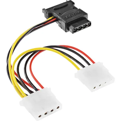 Immagine prodotto di InLine® 29679 Cavo adattatore di alimentazione SATA, da presa SATA a 3 spine da 13,34 cm (5,25"), 0,15 m