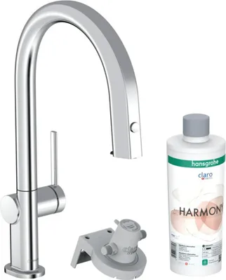 Zdjęcie produktu dla Hansgrohe Aqittura M91 - Bateria zlewozmywakowa z wyciąganą wylewką i filtrem, chrom 76801000