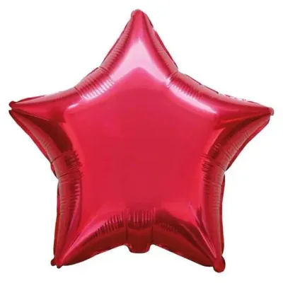 Produktbild von Foliensballon, 48 cm, roter Stern – Godan