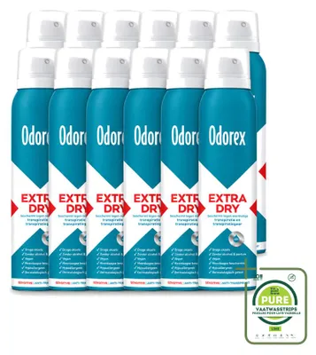 Obrázok produktu pre 12 kusov spreju Odorex Anti-transpirant Extra Dry Sensitive - 150 ml - veľké balenie