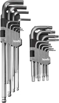Produktbild von kwb Allen key set 1.5 mm, 2 mm, 2.5 mm, 3 mm, 4 mm, 5 mm, 6 mm, 8 mm, 10 mm 8-piece