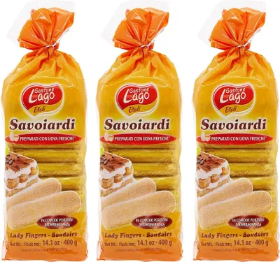 Produktbild von Gastone Lago: "Savoiardi" Ladyfingers (in britischen englischen Schwammfingern), 400 g, 3 Stück
