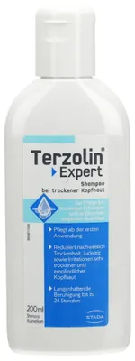 Productafbeelding van Terzolin Expert Shampoo voor droge hoofdhuid vermindert jeuk en irritatie, 200 ml shampoo