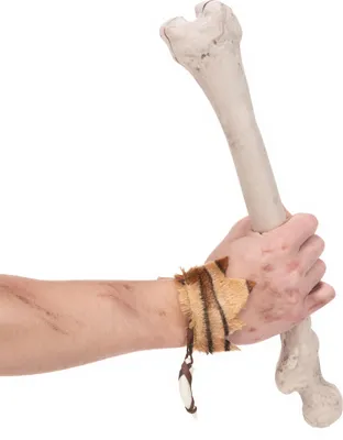 Produktbild von Steinzeit-Armband Höhlenmensch Kostümaccessoire braun - Einheitsgröße
