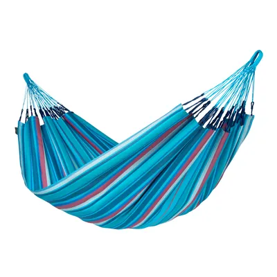 Produktbild von LA SIESTA Brisa, Hängende Hängematte, 200 kg, 3 Person(en), Polypropylen (PP), Blau, Bordeaux, Maschinenwäsche