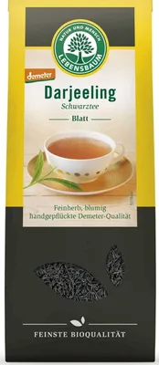 Zdjęcie produktu dla HERBATA CZARNA DARJEELING LIŚCIASTA DEMETER100 g - LEBENSBAUM