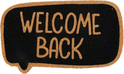 Obrázok produktu pre H&S Decoration | Rohožka - Welcome Back - 75x45 cm - kokosové vlákno - protišmyková - štýlová a praktická