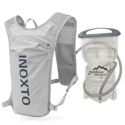 Produktbild von Laufrucksack, leicht, Trinkrucksack, 5 l, 140g, Laufen, Trinkweste für Damen und Herren, zum Radfahren, Laufen, Camping, Wandern