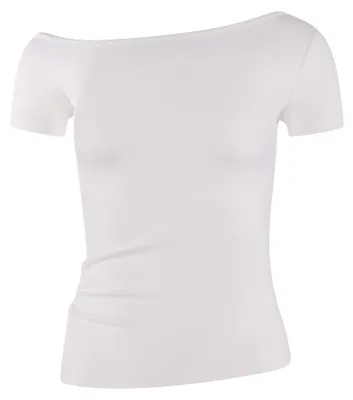 Image de T-shirt pour femmes DULCEY - blanc, taille XS