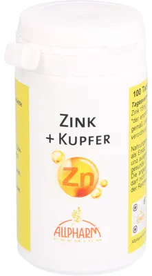 Zdjęcie produktu dla Tabletki ALLPHARM Cynk + Miedź, 100 tabletek