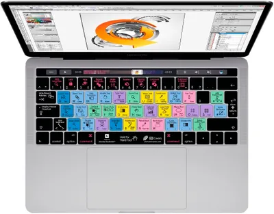 Obrázok produktu pre Kryt klávesnice Illustrator German pre MacBook Pro 13"/15" od roku 2016