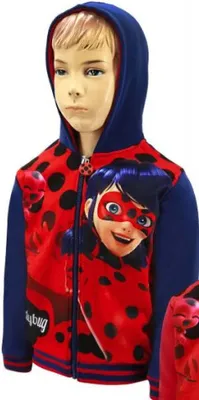 Produktbild von Ladybug Kapuzenjacke Hoodie - Größe 104 bis 140 cm – Blau / 104