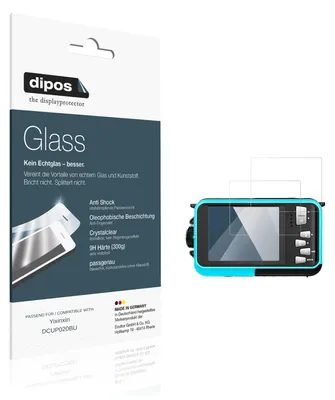 Produktbild von 2x Schutzfolie für Yixinxin DCUP020BU - Anti-Shock 9H Folie dipos Glass Kunststoffglas