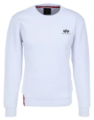 Produktbild von ALPHA INDUSTRIES BASIC SWEATER SMALL LOGO Herren Sweater, Größe:XL, Alpha Industries Farben:09 White