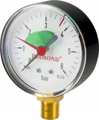 Image de Manomètre Ø 63 mm, plage 0-6 bar