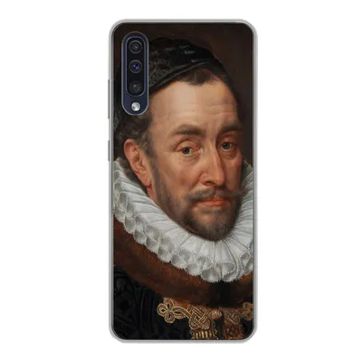 Produktbild von MuchoWow® Handyhülle Schutzhülle Hülle für Samsung Galaxy A30s Wilhelm von Oranien - Gemälde von Adriaen Thomasz. Silikon Softcase Handy Hülle - Karteninhaber