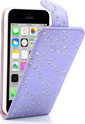 Produktbild von Schutzhülle Handy Case für Handy Apple iPhone 5c Strass Lila Violett