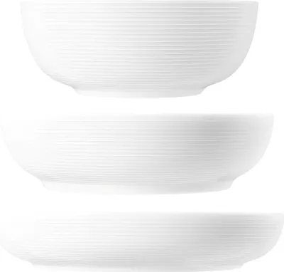Produktbild von Seltmann Weiden Beat weiß Foodbowl Set 3tlg. 20/25/28 cm