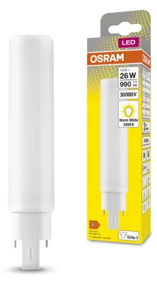 Obrázok produktu pre OSRAM HOMELIGHTING 4058075559172 LED (monochrome) EEC F (A - G) G24q-3 10 W = 26 W Warm white (Ø x L) 33 mm x 170 mm 1 pc(s)