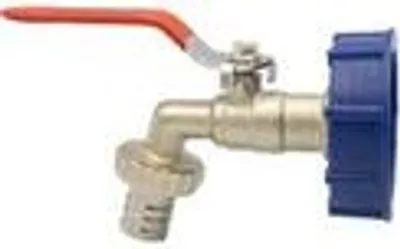 Produktbild von IBC Adapter S60x6 mit 3/4" Zoll Kugelhahn Deckel Container