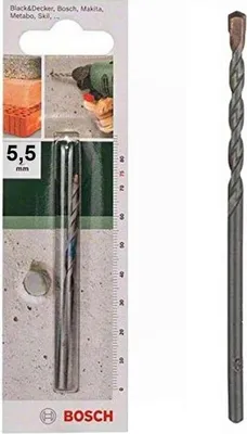Produktbild von Bosch 2 609 255 404, Bohrer, Diamantbohrkrone, 5,5 mm, Beton, Stein, Zylinderförmige Welle, Grau
