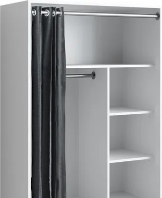 Obrázek produktu pro Šatní skříň Vicco Doros Bílá 100 x 146.6 cm otevřená, s kolečky, Model 40636