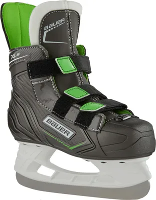 A single ice skate is shown from a side-angle on a white background.
