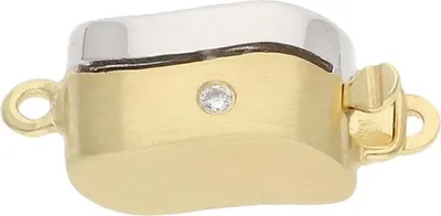 Produktbild von JuwelmaLux Perlenschließe 585/000 (14 Karat) Gold- und Weißgold mit Brillant JL30-09-4201