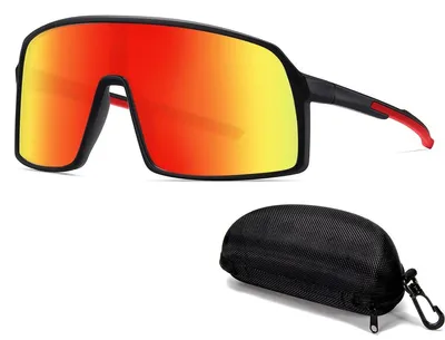 Immagine prodotto di Omgoods - Occhiali da sole sportivi con protezione UV400, ideali per attività all'aperto