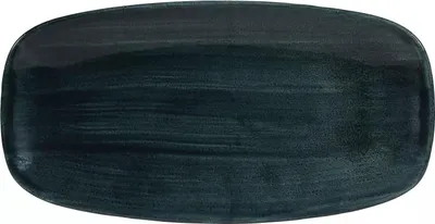 Produktbild von CHURCHILL Stonecast Rustical teal Teller flach, rechteckig, Länge: 298 mm