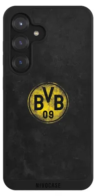 Produktbild von NIVOCASE Handyhülle für Samsung Galaxy S25  Hülle NIVOpure Case Schwarz BVB Borussia Dortmund Fanartikel