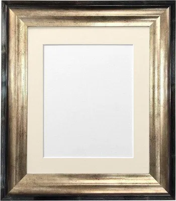 Produktbild von Antike-Lesehalle - 9x7-Zoll - Foto-Präsentations-Lesehalle - Mit Ebenholz-Montage - 9" x 7" - Schwarz Gold