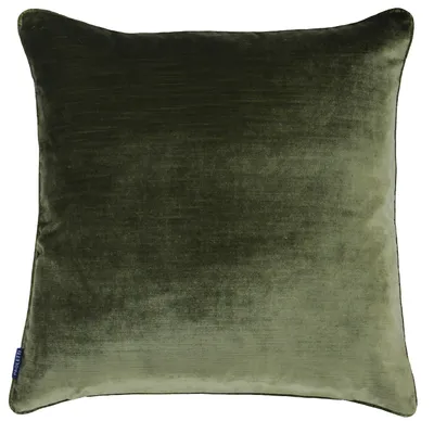Produktbild von Riva Home Luxe Samt Zierkissenbezug RV1084 (55 x 55cm) (Olive)