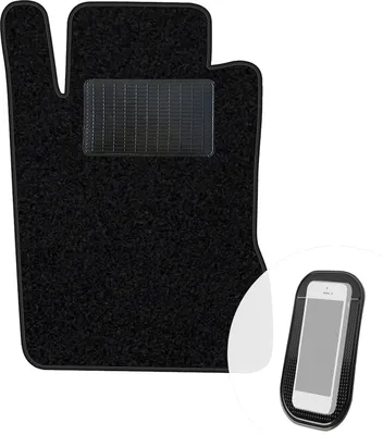 Produktbild von moto-MOLTICO Fahrer Fußmatte Auto Velours Fahrerseite Autoteppiche Schwarz Fahrermatte 1-teilig passend für Mercedes-Benz CLS W219 2004-2010