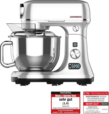 Produktbild von GASTROBACK Design Küchenmaschine Advanced Digital, Silber