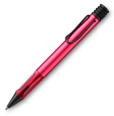 Produktbild von LAMY AL-star leichter Kugelschreiber aus Aluminium in fiery mit ergonomischem Griff und selbstfederndem Metallclip, inkl. Großraummine M 16